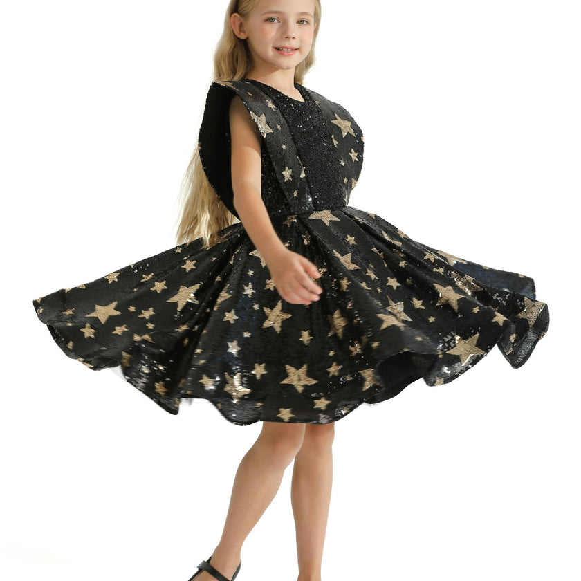 Black Starlit Rivior Dress
