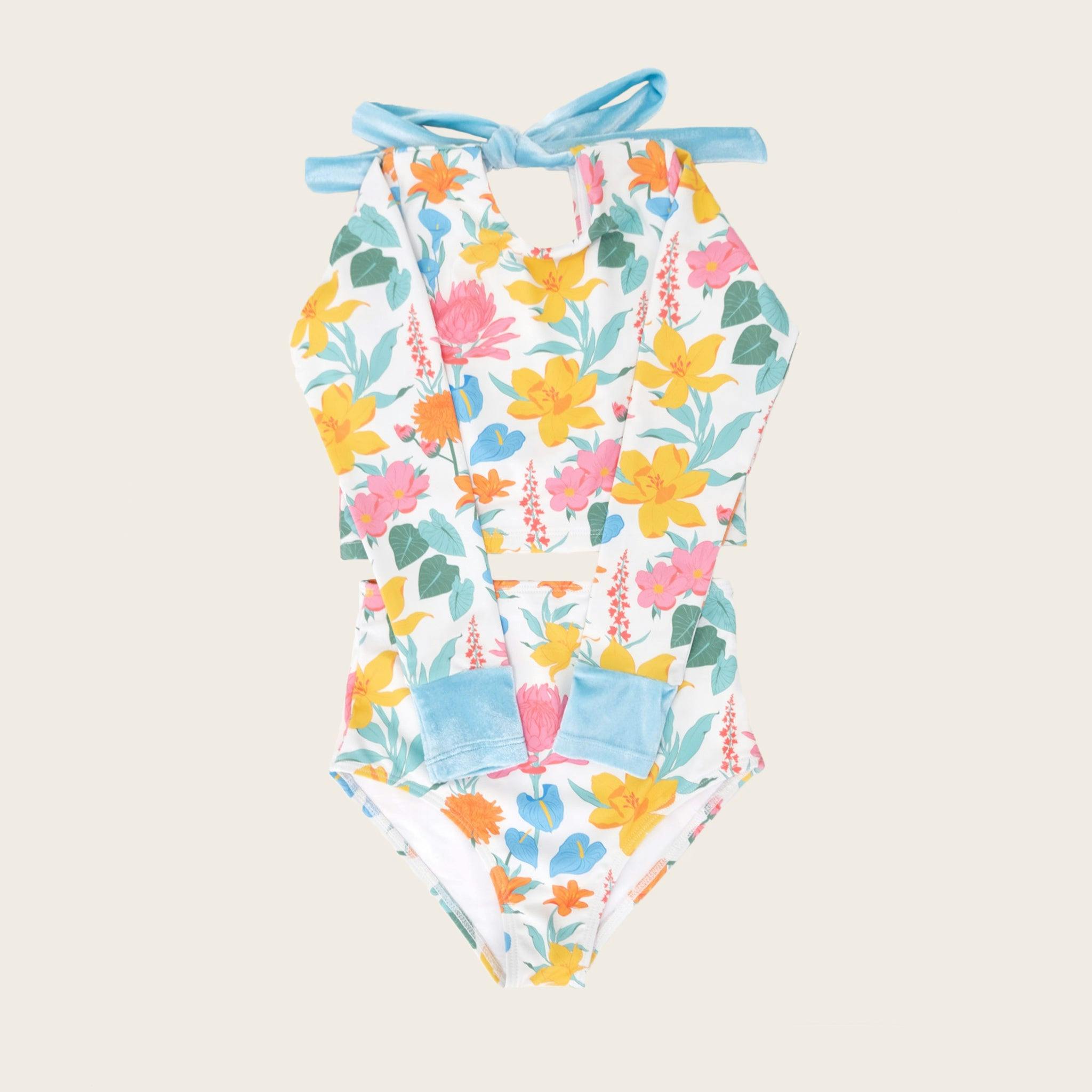 Coney Island Floral Two Piece Long Sleeve