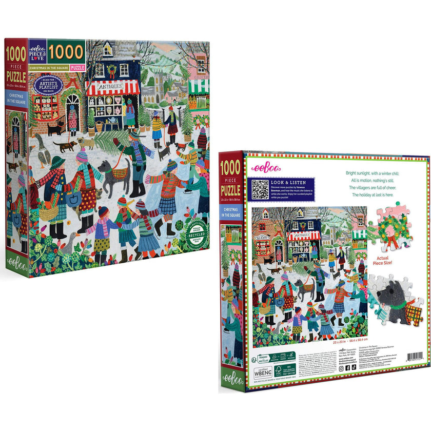 Piece & Love: Christmas in the Square - 1000 pc Puzzle