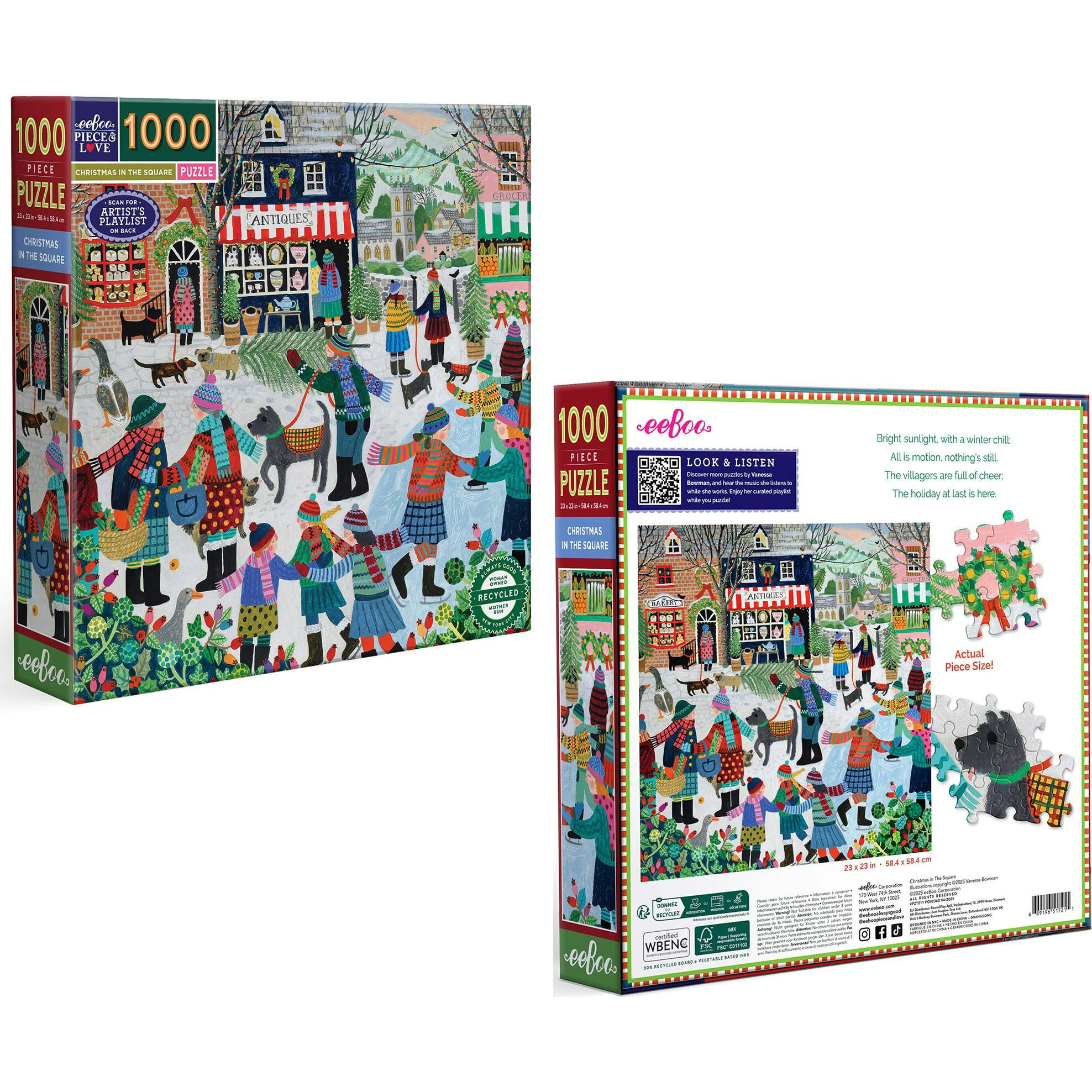 Piece & Love: Christmas in the Square - 1000 pc Puzzle