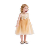 Champagne Zinara Ribbon Bloom Gown