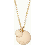 Personalized Birthday Necklace, 14k Gold Plated