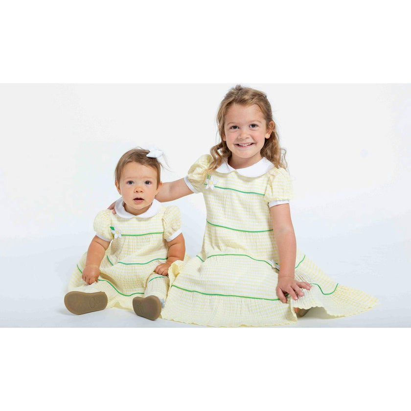 Stripe Dress With Flowers