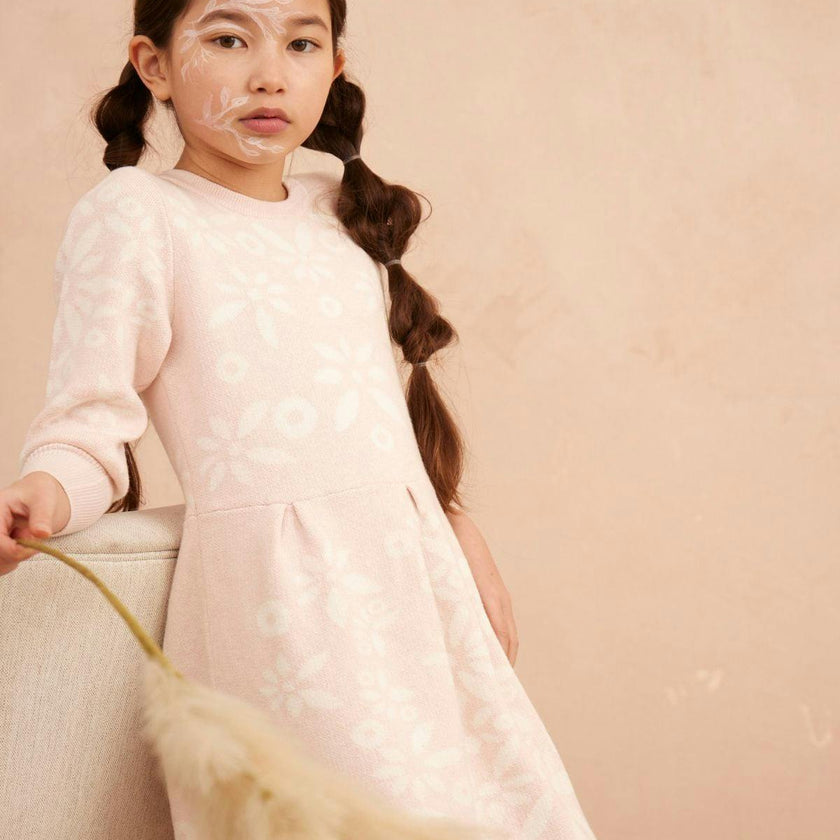 Snowflake Blossom Dress | Blush