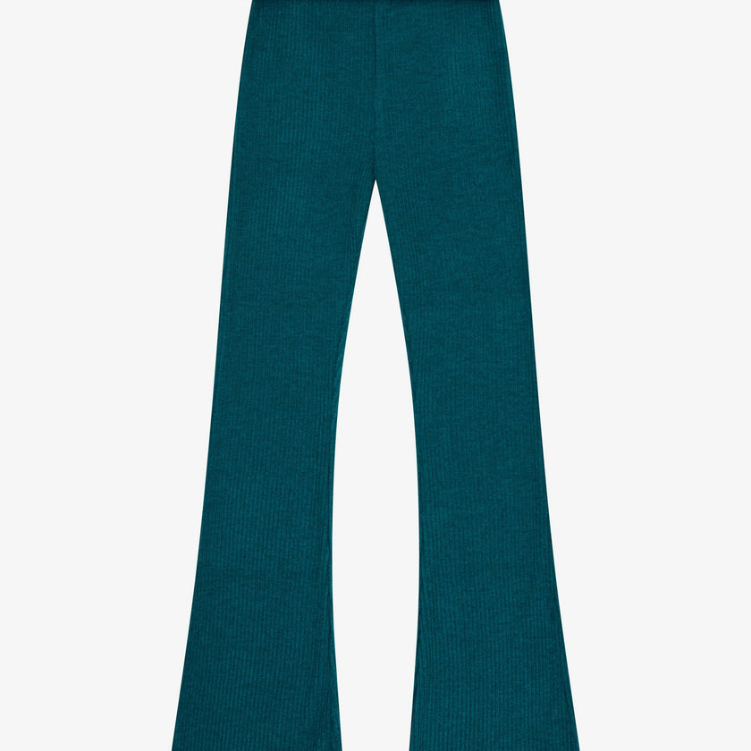 Tenly Hacci Rib Waisted Flared Pants