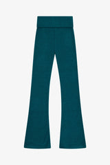 Tenly Hacci Rib Waisted Flared Pants