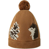 Pinecone & Knitted Pom Beanie