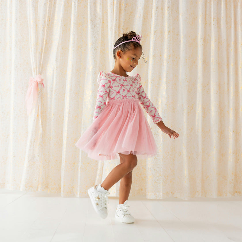 Princess Coquette Long Sleeve Tutu Dress