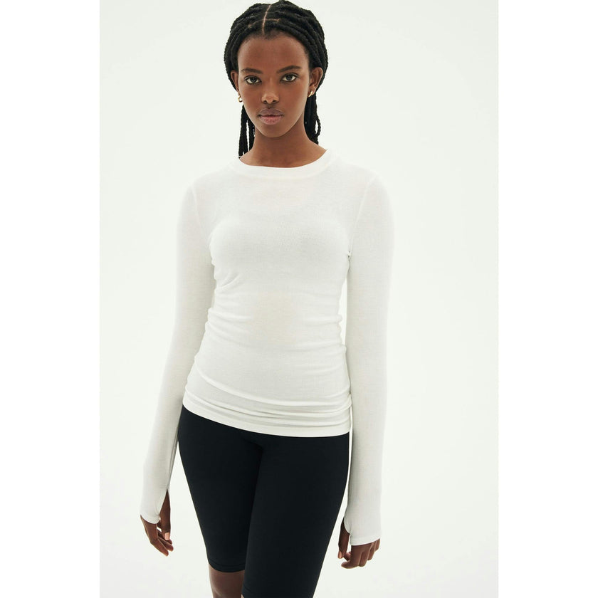 Louise Rib Long Sleeve - Black