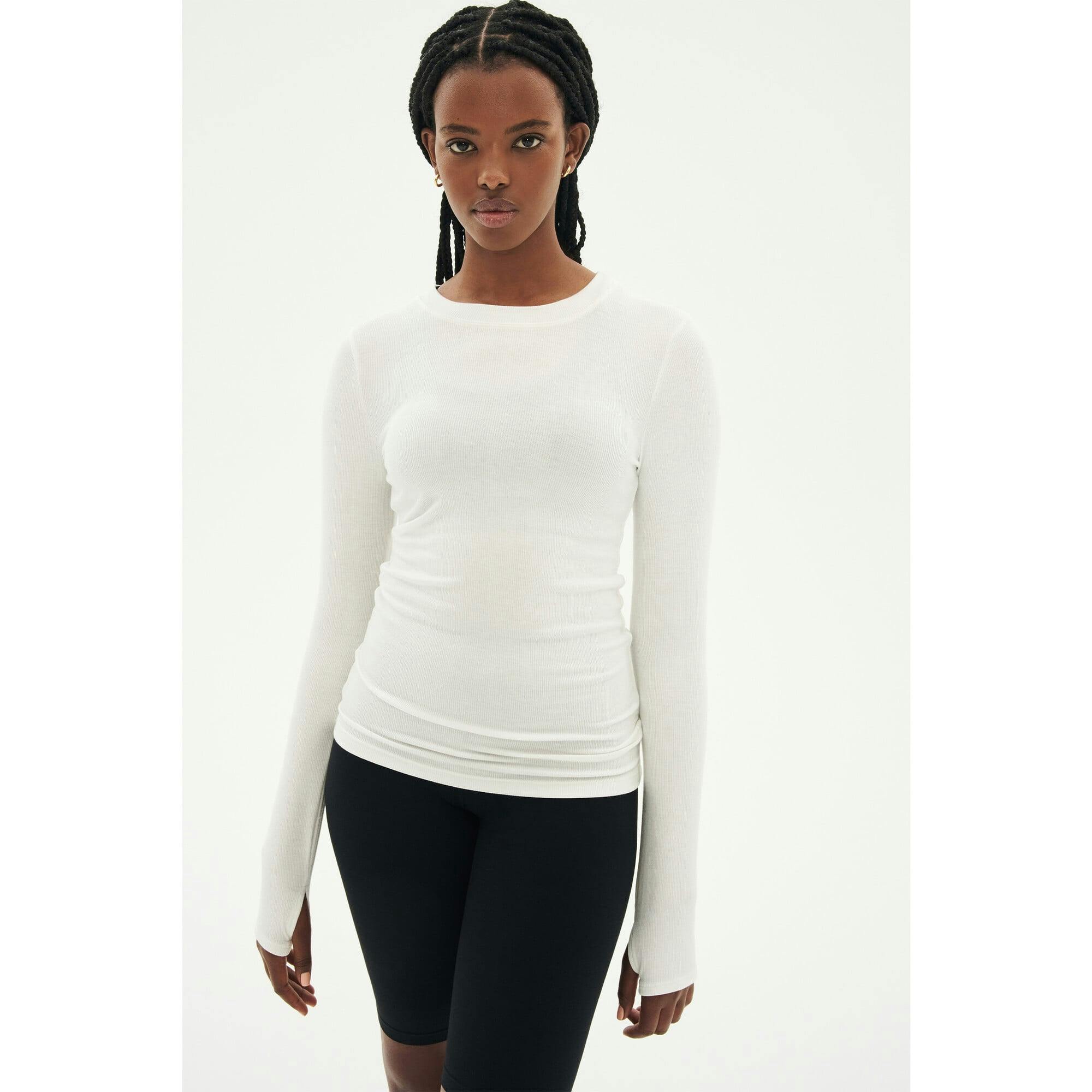 Louise Rib Long Sleeve - Black
