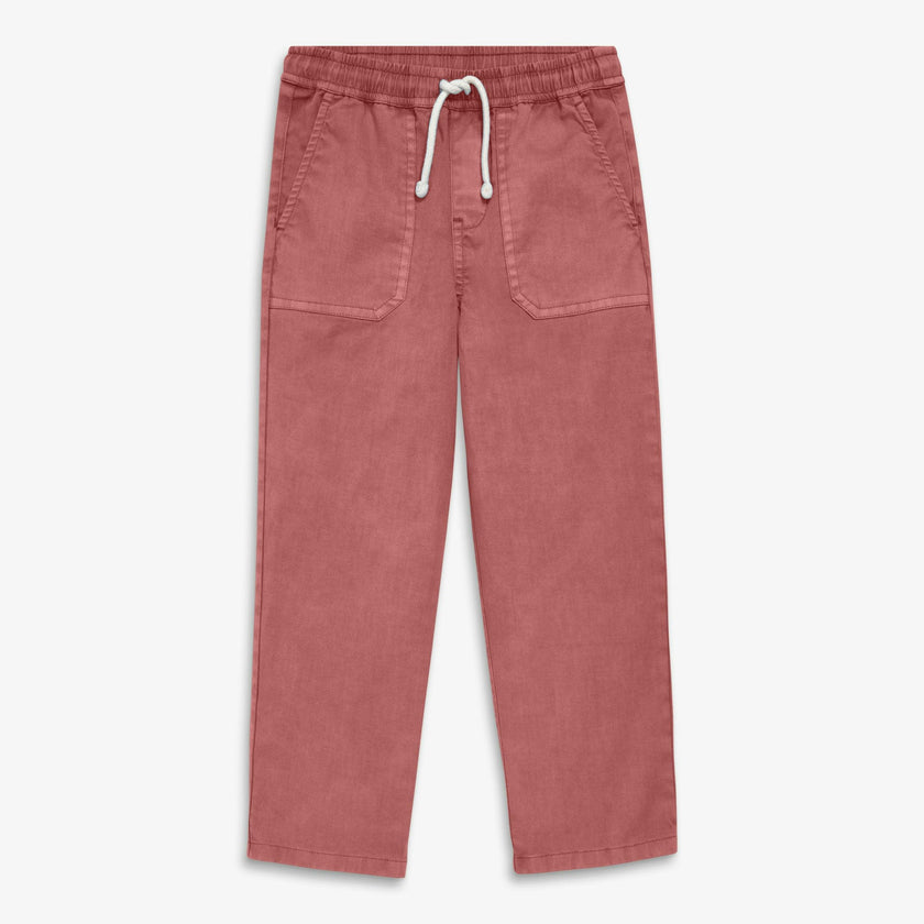 Kids garment dyed stretch chino pocket pant