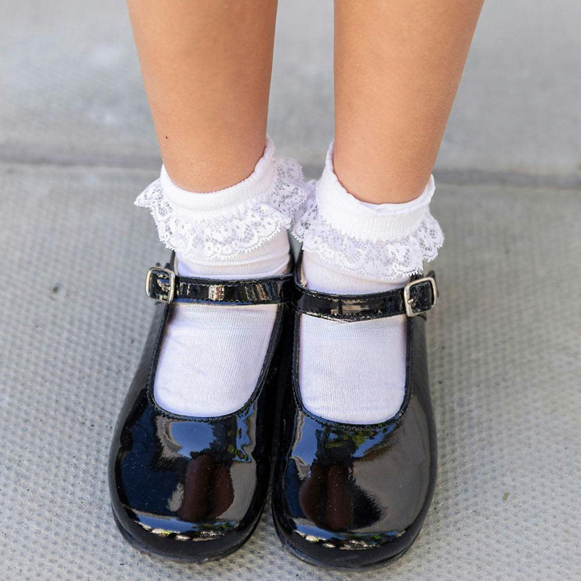 Hampton Classics Kate School Shoes in Black Patent