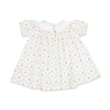 Pretty Pumpkin Trellis - Jane Puff Sleeve Bishop Dress and Bloomer