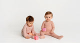 3 Pack Footies- Pink