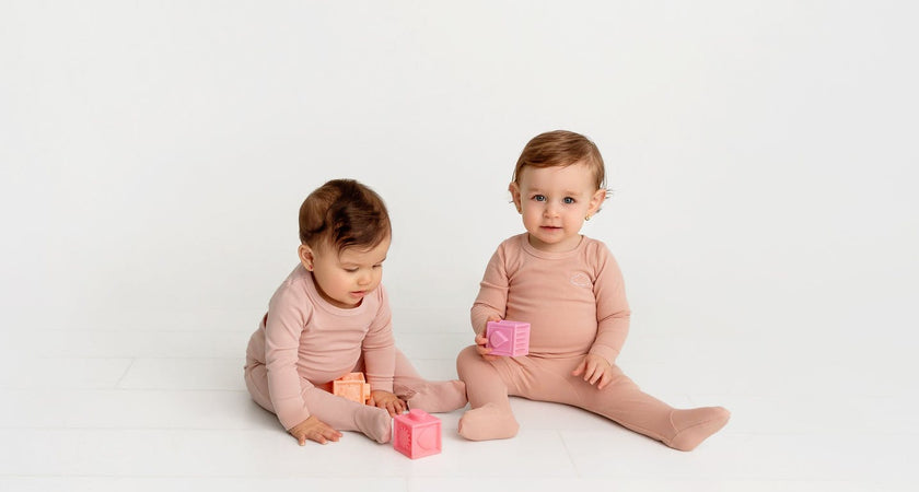 3 Pack Footies- Pink