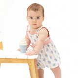 Stripe Dot Roses - Bow Playsuit