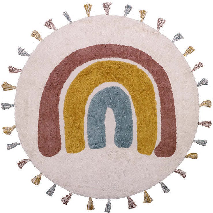 Hand-Tufted Tassel Round Rug