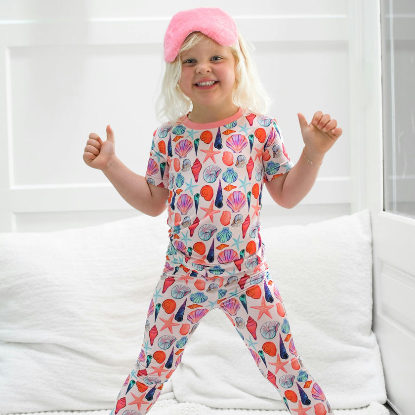 Cute as Shell Short Sleeve Pajama Set