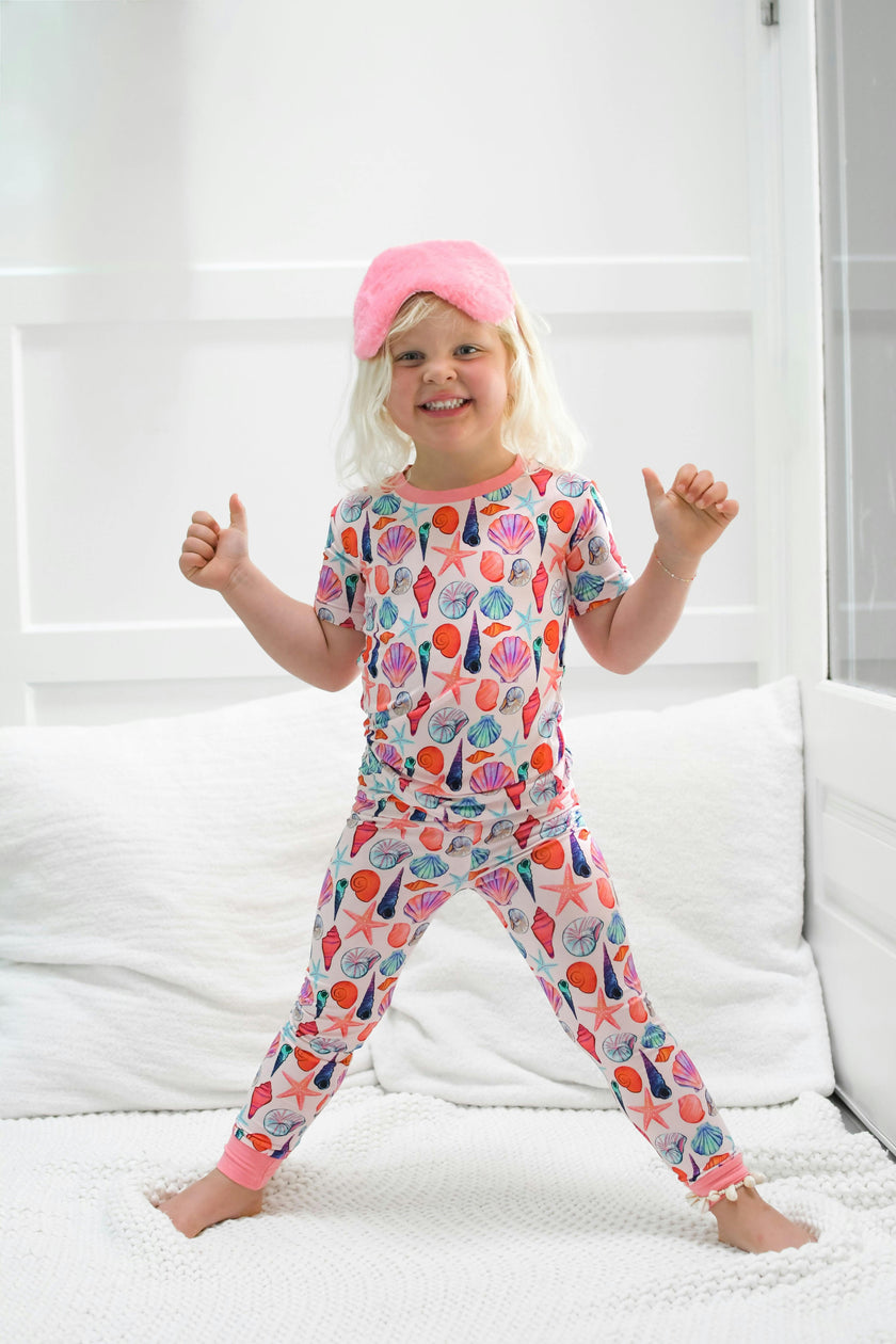 Cute as Shell Short Sleeve Pajama Set