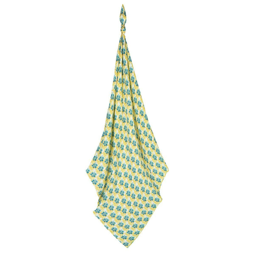 Sky Floral Bamboo Muslin Swaddle Blanket