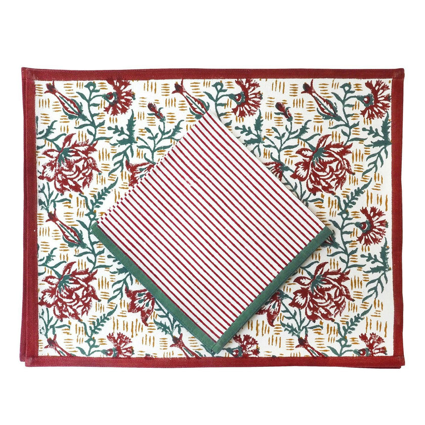 Block-Printed Table Napkins