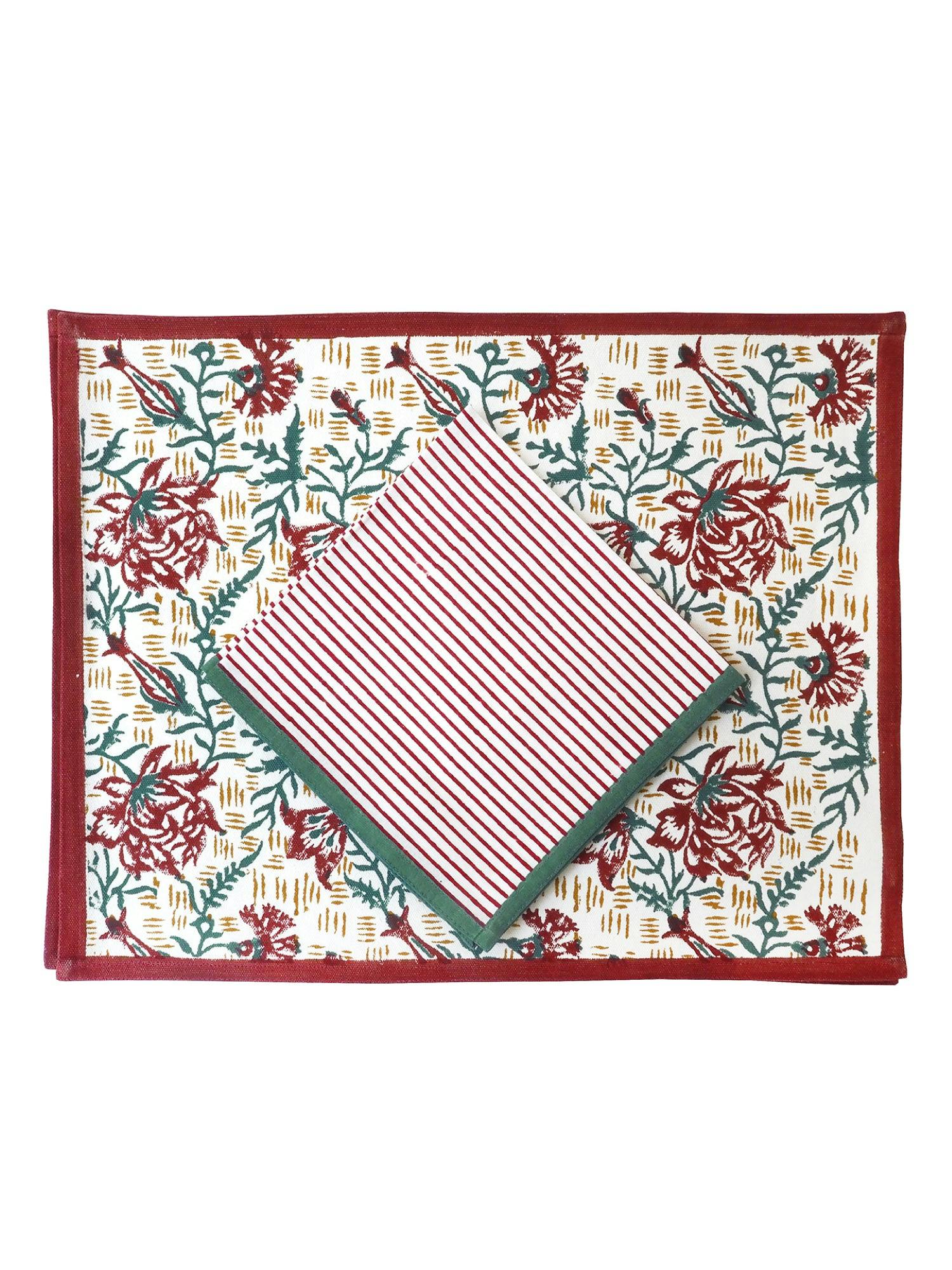 Block-Printed Table Napkins