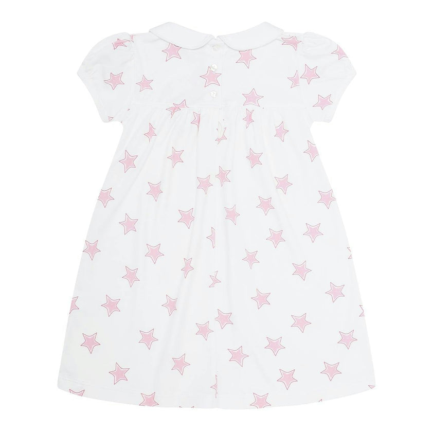 Pink Stars Print Playtime Dress