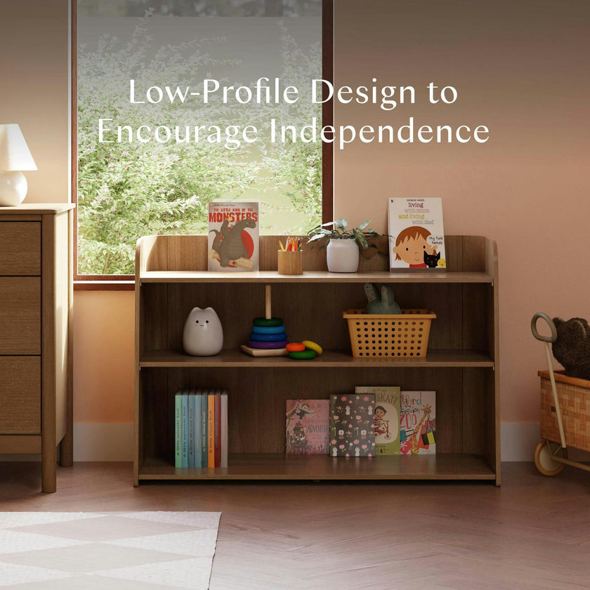 Melo Montessori-Inspired Bookcase in Natural Walnut