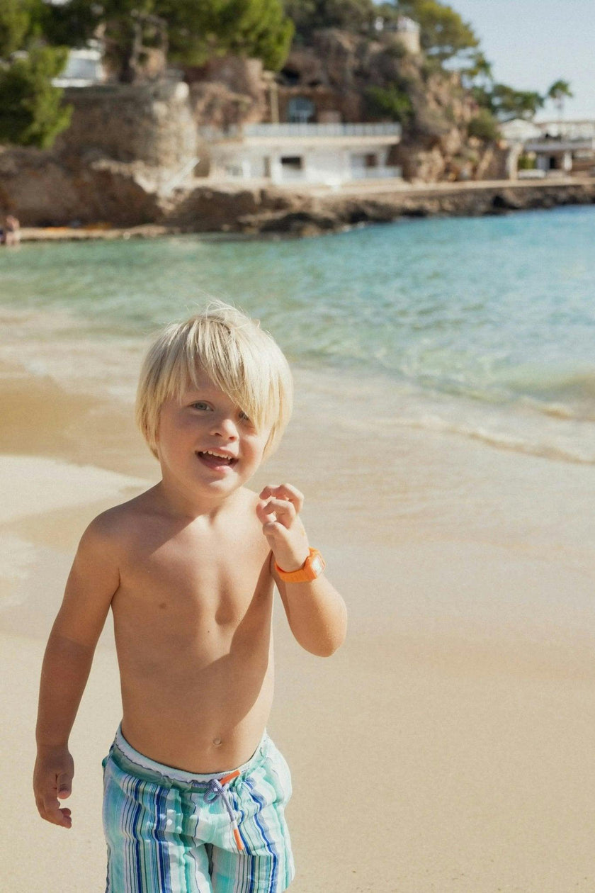Boys' swim shorts, stripes | LAGOON