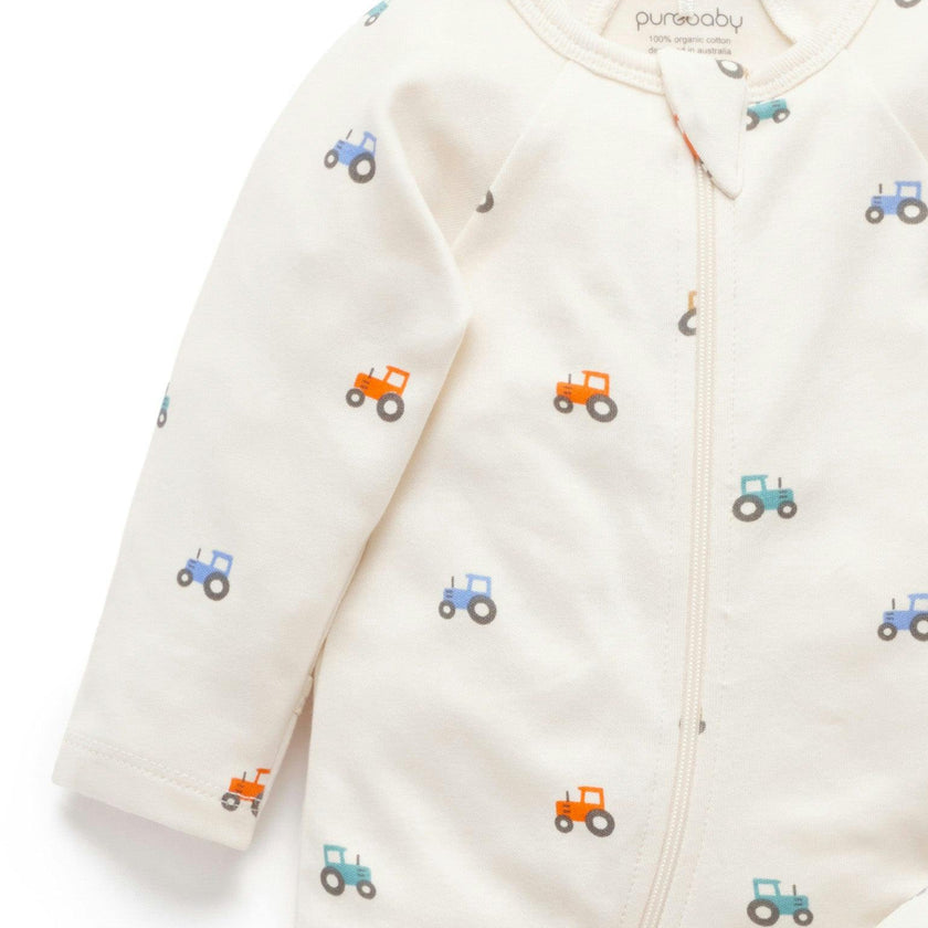 Printed Zip Growsuit Pack Farm Vehicles Print