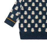Blue Penguins Knitted Jumper, Navy
