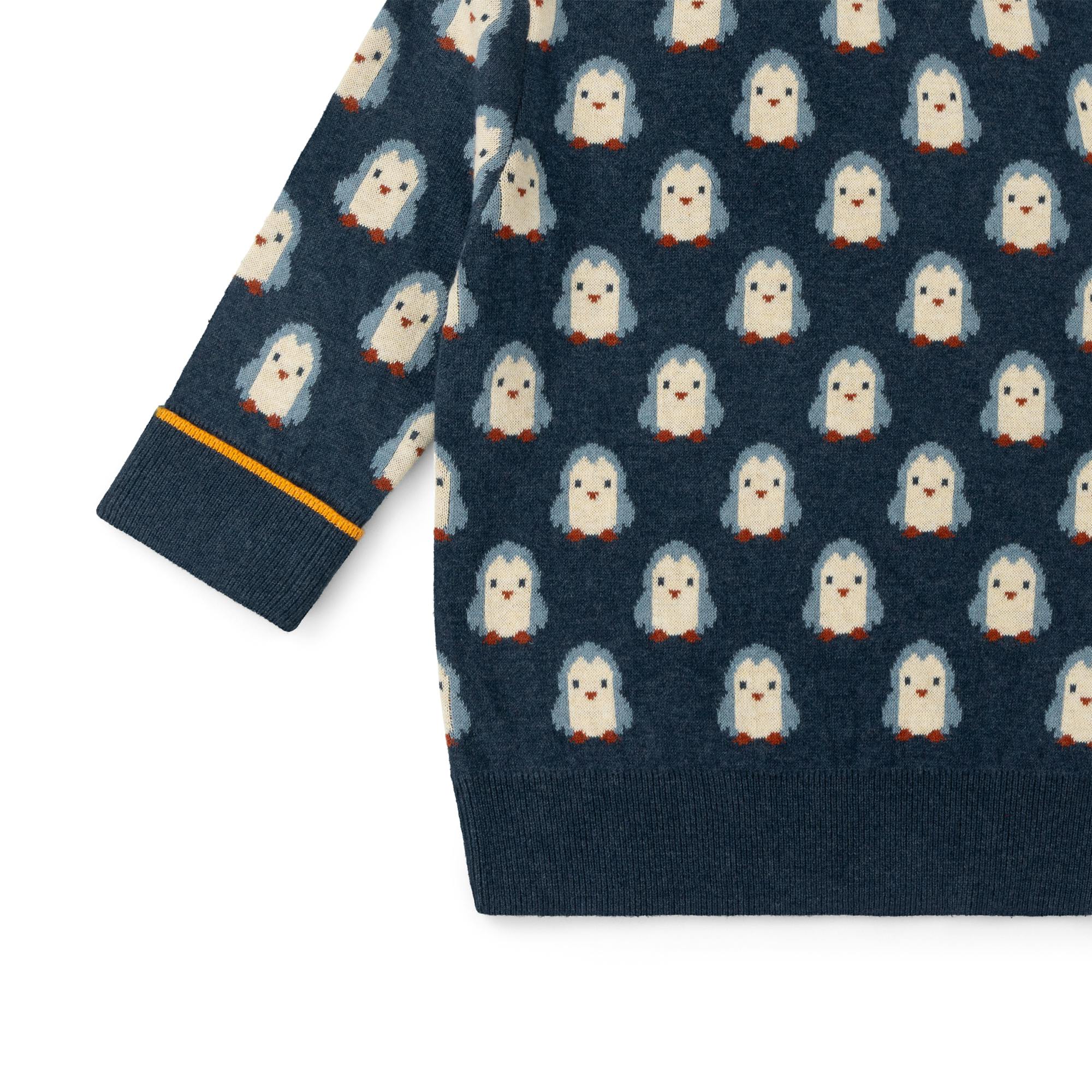 Blue Penguins Knitted Jumper, Navy