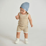 Ribbed Knit Retro Beanie