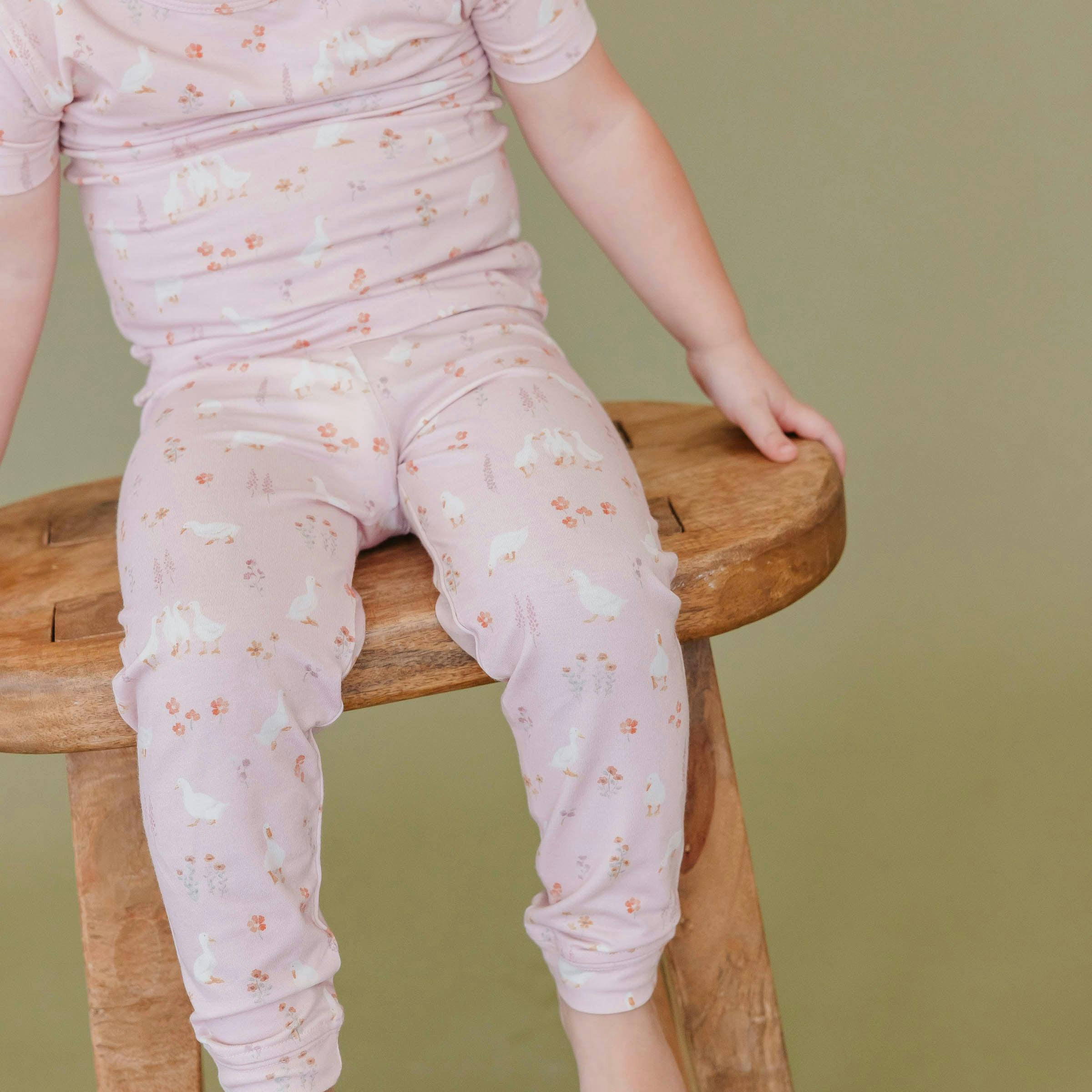2pc Short Sleeve Pajamas with Pants - Gigi