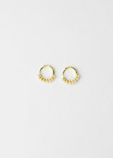French Pearl Buckle Hoops