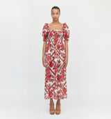 The Scarlett Nap Dress - Red Diamond Rose