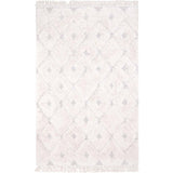 Homy Velvet Flat Woven Dotted Fringed Rectangular Rug