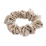 Pearl Accent Scrunchie Set