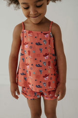 Girls Gauze Tank & Short Set in American Cowgirl