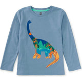 Korea in a Dino Graphic Tee, Blue