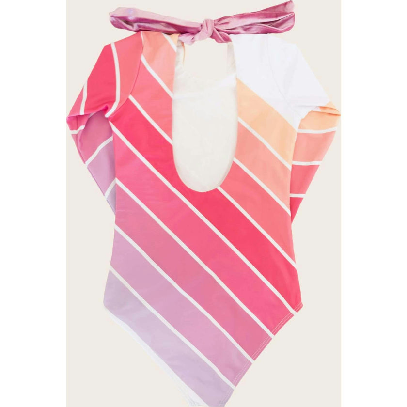 Pink Beach Rainbow One Piece Long Sleeve