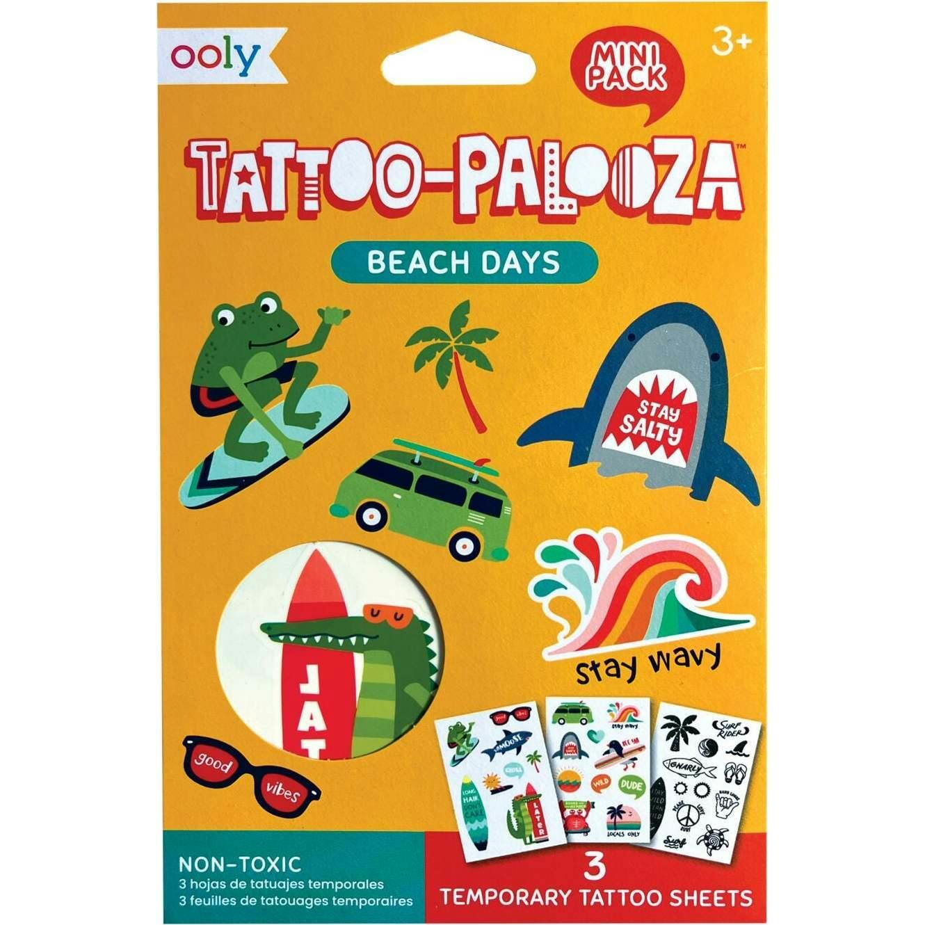 Mini Tattoo Palooza Temporary Tattoos - Beach Days