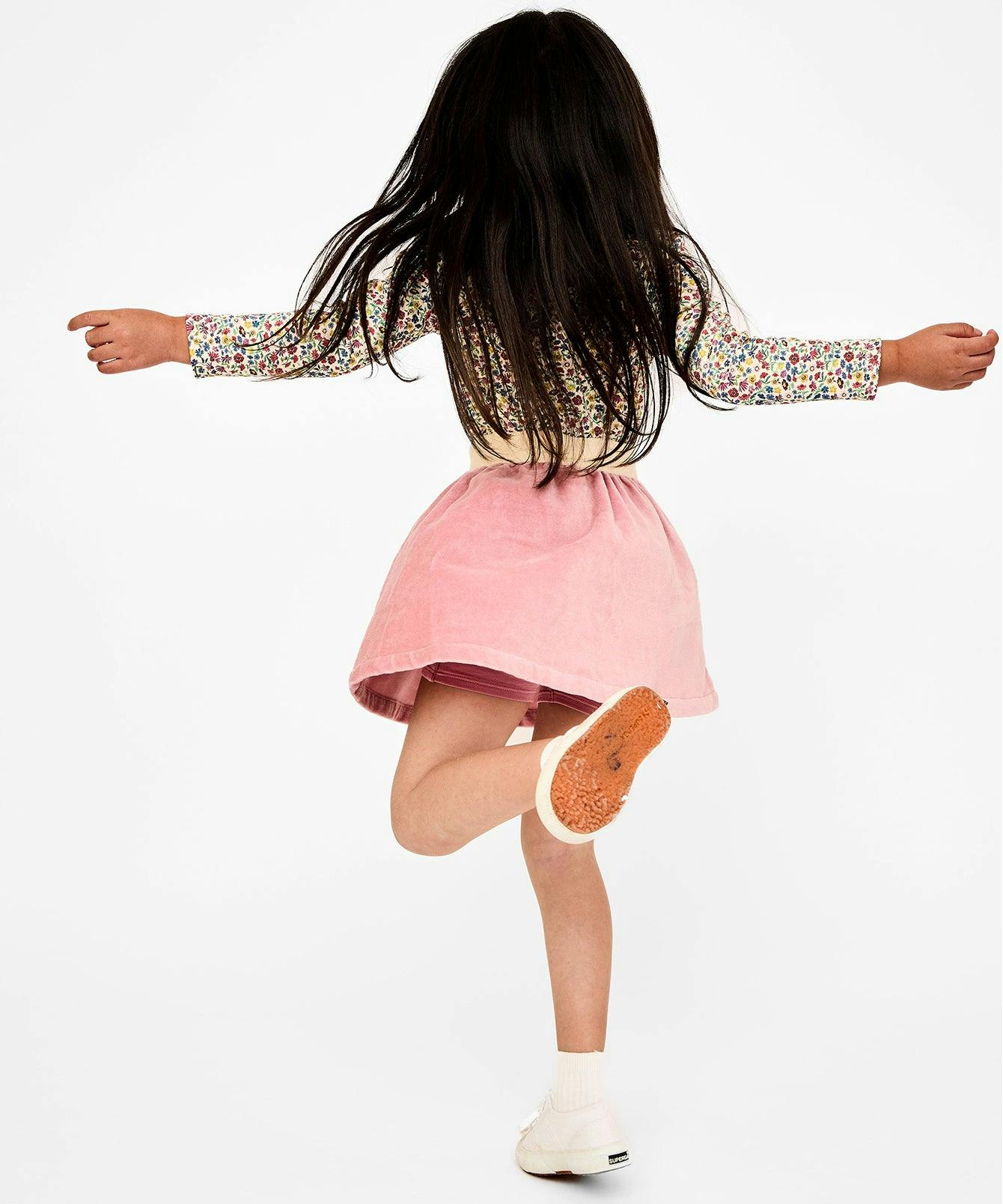 Carter Skirt, Burgundy Coneflower Floral