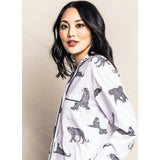 Women's Pima Long Sleeve Short Set in Panthère de Paris