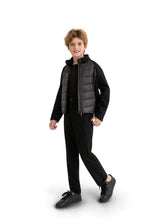 Black Quilted Zip Jacket
