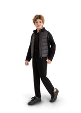 Black Quilted Zip Jacket