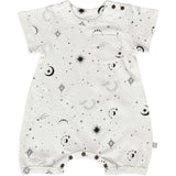 short sleeve romper | celestial