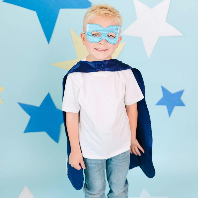 Lightning Strike Superhero Cape & Mask Set