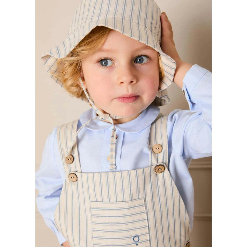 Percy Stripe Sun Hat in Blue (S-L)