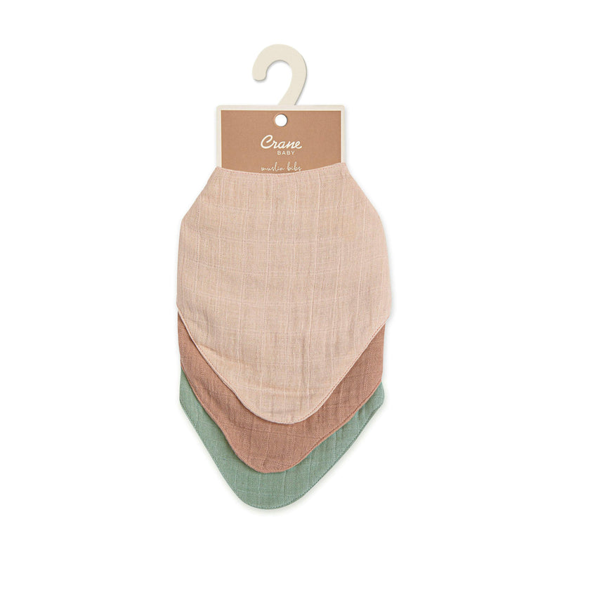 Kaleidoscope Rose Cotton Bandana Baby Bib (3 Pack)